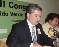 NÉSTOR HERNÁNDEZ (PSC-PSOE) SALUDÓ AL CONGRESO DE LOS VERDES.